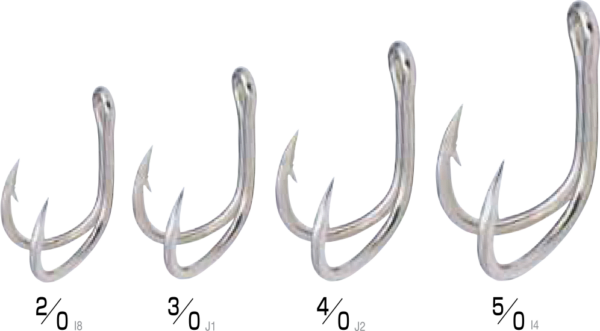 Owner DH41 Double Hook sizes