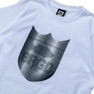 BRGD IRON SHIELD LOGO TEE - WHITE ISTE01