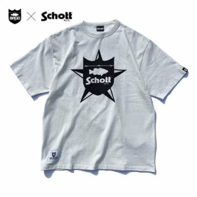 SCHOTT X BASS BRIGADE TEE SCBT01- WHITE