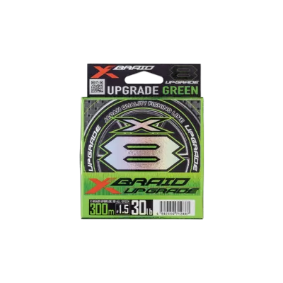 YGK XBRAID UPGRADE X8 MONO GREEN 300m