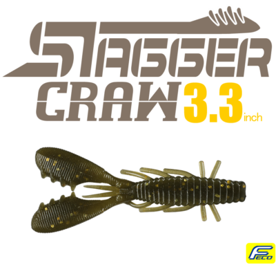HIDEUP Stagger Craw 3.3inch
