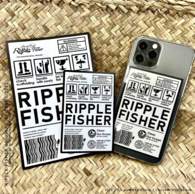 Ripple Fisher Label Sticker S / L