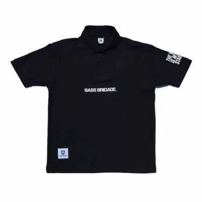 BASS BRIGADE UTILITY POLO SHIRT - BLACK BBP074