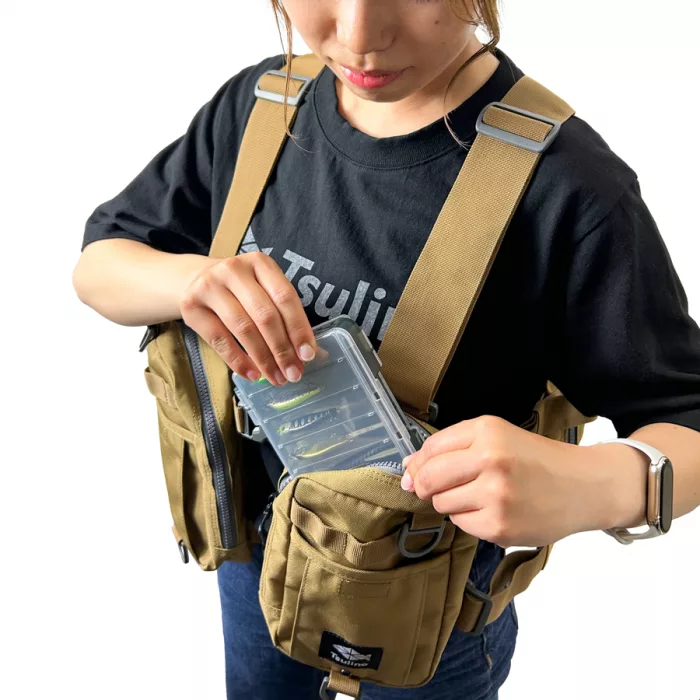 TSULINO TM STREAM VEST TAN：圖片 5