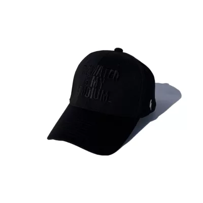 BASS BRIGADE TWIMS LOGO DRY FIT CAP - BLACK/BLACK-DFCP146