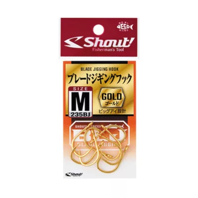 Shout Blade Jigging Hook 235BJ Gold / L