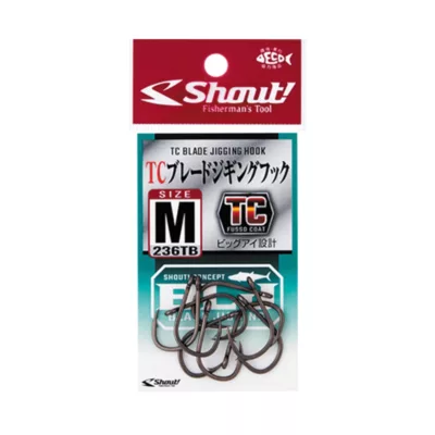 Shout TC Blade Jigging Hook 236TB TC Black / L