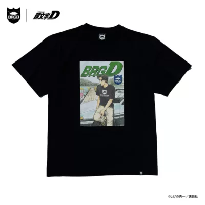 「頭文字D × BASS BRIGADE」TEE  IBTE61 - BLACK