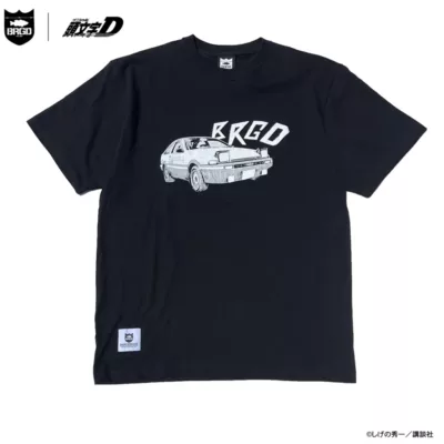 「頭文字D × BASS BRIGADE」 AE86 TEE - BLACK IBTE64