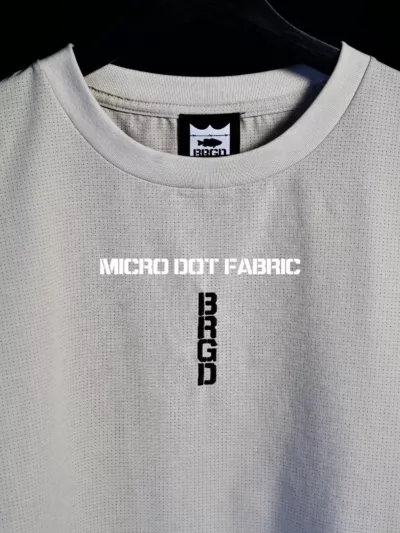 BASS BRIGADE BRGD MICRO DOT FABRIC DRAWSTRING TEE BEIGE-M